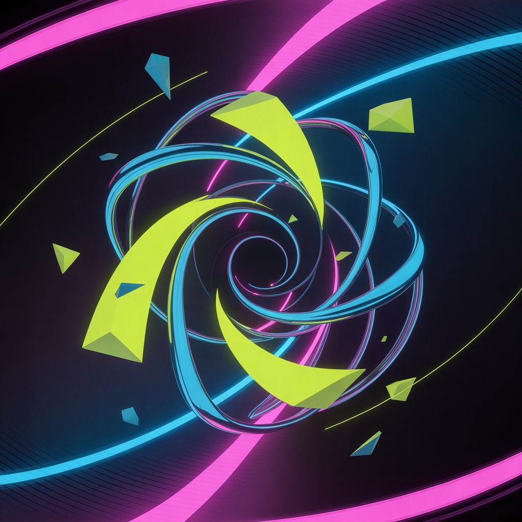 Top Aesthetic Wallpaper Ideas for a Stunning Home Screen in 2025 6 A vibrant, abstract phone wallpaper featuring bold neon pink, electric blue, and bright yellow geometric shapes and patterns, creating a dynamic and energetic visual effect.