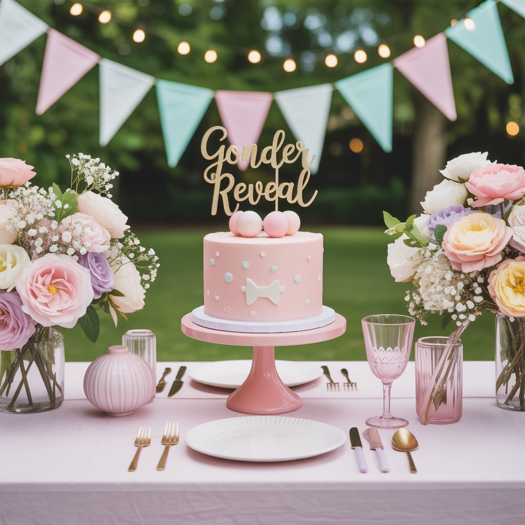 gender reveal table decor ideas