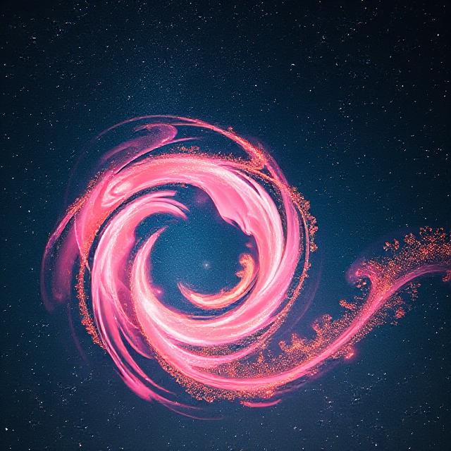 Aesthetic Wallpaper iPhone: Discover 2025 Trends to Refresh Your Screen 7 Depict an eye-catching abstract swirl in pink-to-gold on an iPhone aesthetic wallpaper, set against a starry night mockup, with inspirational overlays for a dreamy feel.