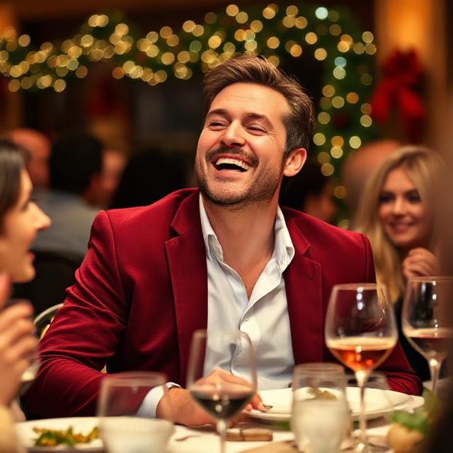 Effortless Outfit Inspiration for Every Season and Celebration 5 Festive men’s outfit with burgundy blazer and black jeans.