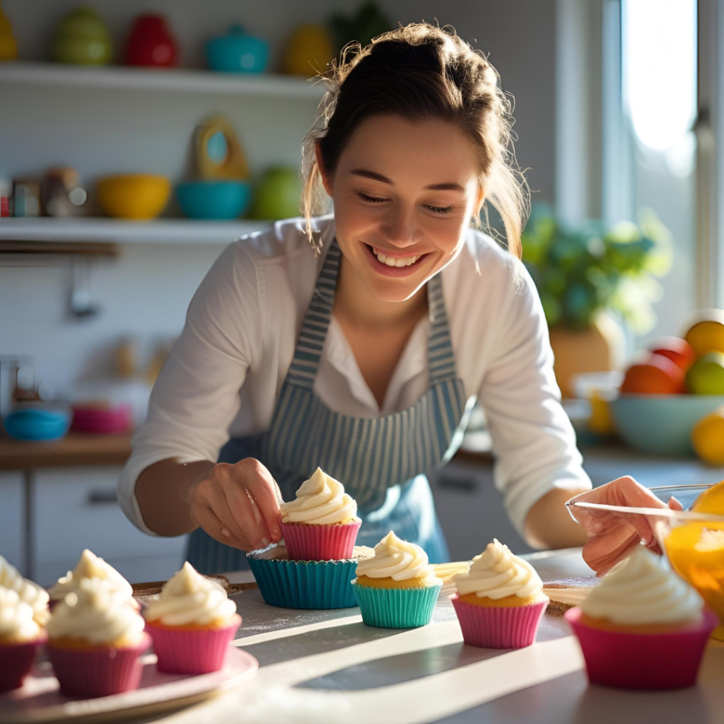 Hobbies That Enrich Your Life: 12 Inspiring Ideas to Boost Joy & Creativity 11 A person baking cupcakes as a fun and rewarding hobby.