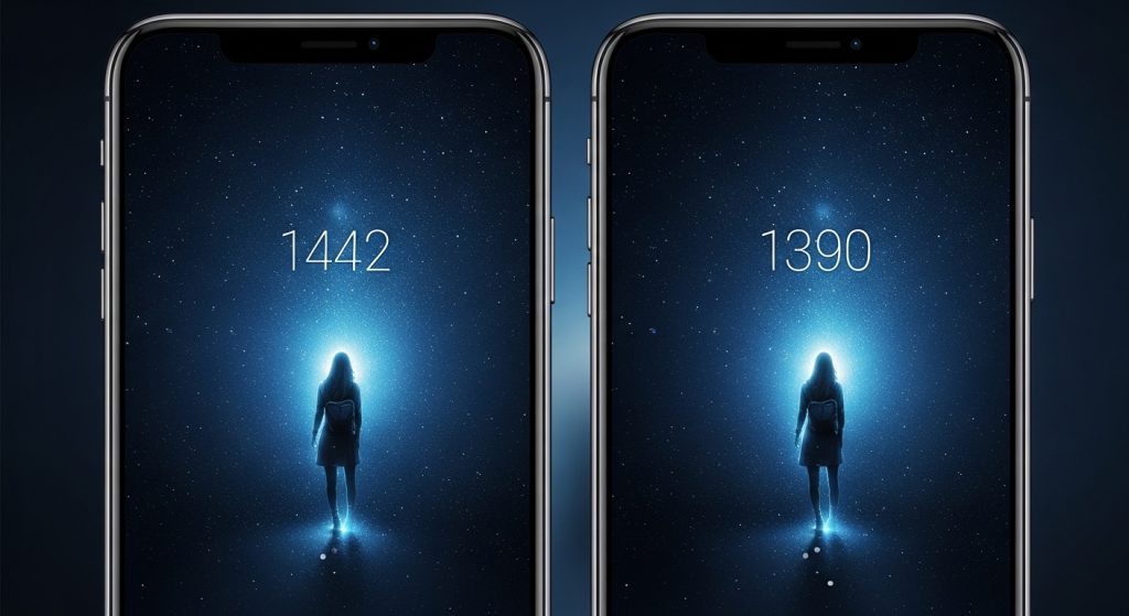 Calm & Cool: Blue Aesthetic Wallpapers for Every Mood 8 "Mockup of smartphone and desktop displaying matching blue wave wallpapers with starry details and glowing blues, shown in sharp high-resolution for a cohesive, tech-savvy vibe.