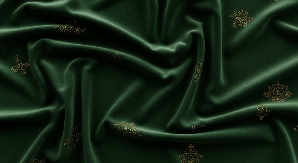 Aesthetic Dark Green Laptop Wallpaper HD 1080p 6 Elegant HD wallpaper with dark green velvet texture and subtle gold accents, luxurious 1080p aesthetic design in 2:3 format.