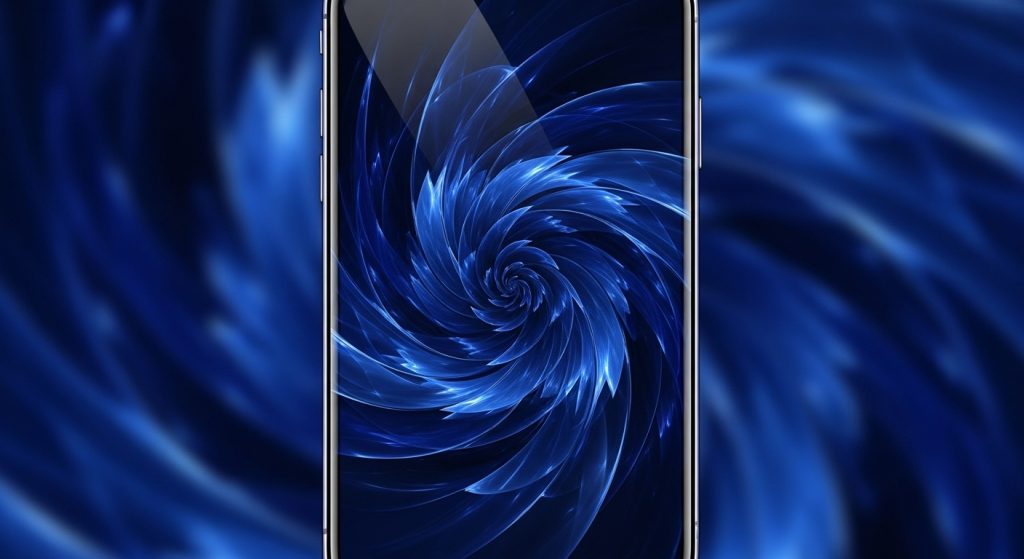 Aesthetic Wallpaper Background iPhone Blue Stylish & Minimal 6 : "High-definition iPhone wallpaper with deep blue tones and sleek modern design, crystal clear details"