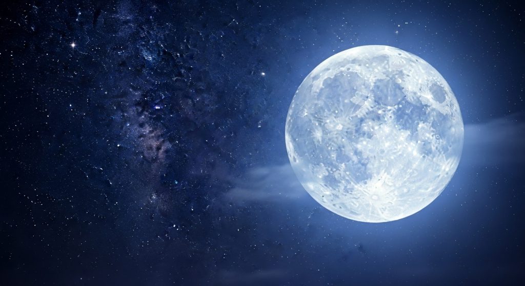 Best Aesthetic Moon Wallpapers for iPhone | Dark & Minimal Backgrounds 2 “High-quality iPhone wallpaper of a glowing moon in the night sky with twinkling stars in the background.”