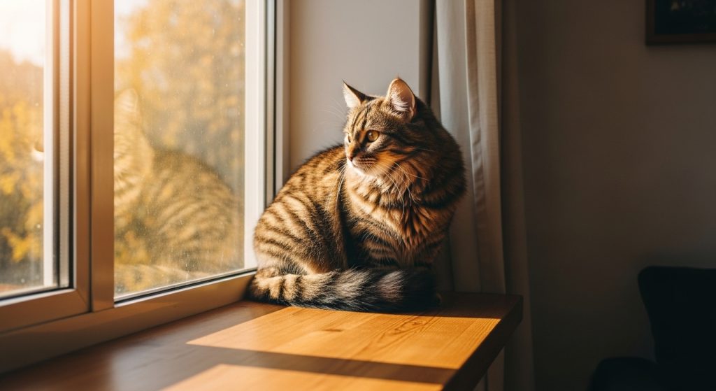 Style Your Screen with Aesthetic Brown Cat Wallpapers 3 “Brown cat wallpaper with earthy tones and warm natural light.”