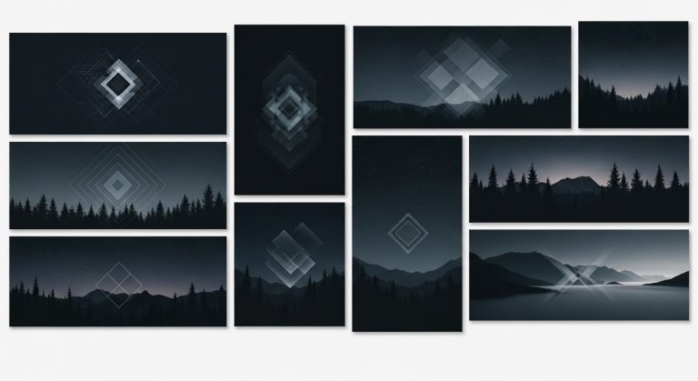 Dark aesthetic wallpaper backgrounds for PC with minimal and stylish desktop designs in HD, creating a sleek and modern workspace look.