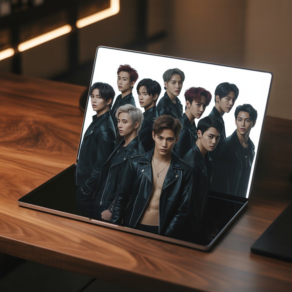 EXO Desktop Wallpaper HD 1080p Dark Aesthetic for Laptop 1 a cinematic photograph of a sleek