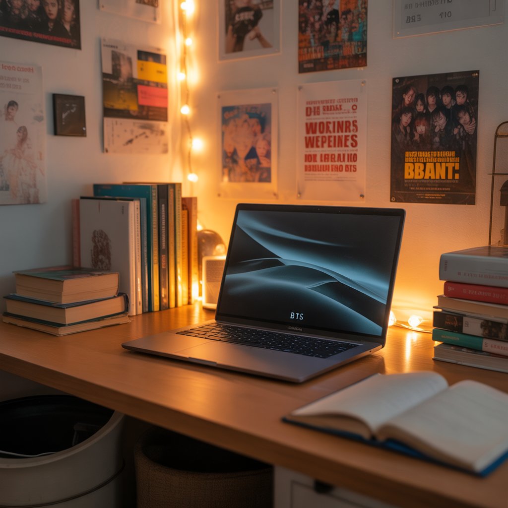 Laptop Wallpaper HD 1080p Aesthetic Dark BTS – Stunning Backgrounds for Your Screen 4 a warm and inviting study corner featuri u7Du4xR8TvW1ej4 kI7p A TCTkmHbMRhuEnfj4 y9Iww