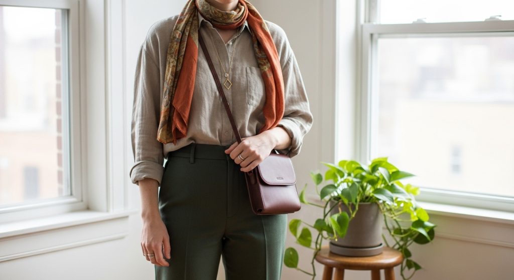 The Ultimate Guide to Outfits: How to Build Stylish Looks for Every Day 26 Sustainable fashion items arranged aesthetically.