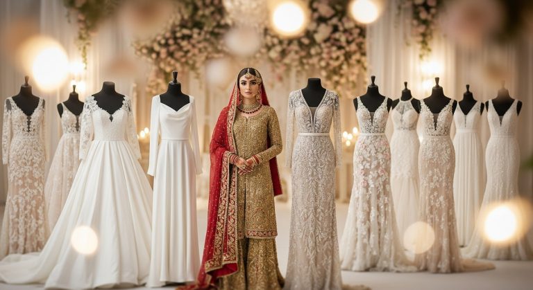 Wedding dresses are more than fashion they’re a celebration of love, heritage, and individuality. Whether you choose a classic white gown, a sparkling ball gown, a minimalist masterpiece, or a traditional Pakistani bridal outfit, your dress reflects your story. With so many stunning choices available, every bride can find a gown that feels truly magical.