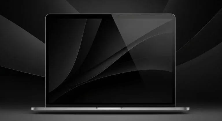 Elegant dark aesthetic laptop wallpaper in HD 1080p featuring smooth gradients, minimalist composition, and a refined modern vibe for a simple yet stylish look.
