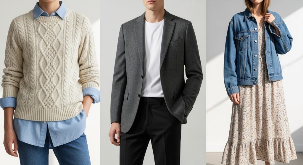 The Ultimate Guide to Outfits: How to Build Stylish Looks for Every Day 15 Layered outfit combinations for added dimension.