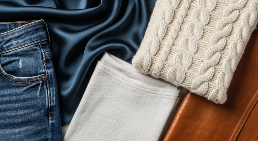 The Ultimate Guide to Outfits: How to Build Stylish Looks for Every Day 16 Mix of fabric textures for elevated styling.