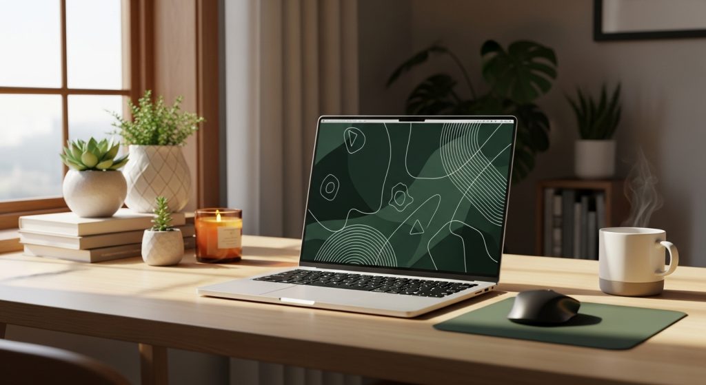 Laptop Wallpaper HD 1080p Aesthetic Dark Green White Minimal & Stylish Backgrounds 15 Whisk f518b0639b1da6ea9e04004093e4819edr