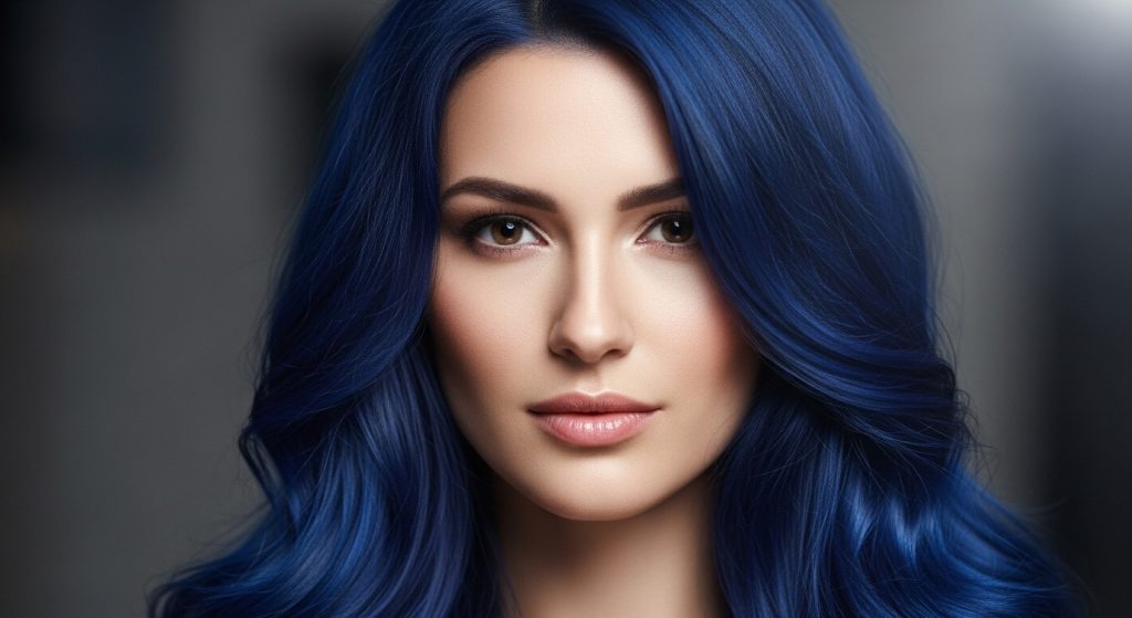 blue hair colour