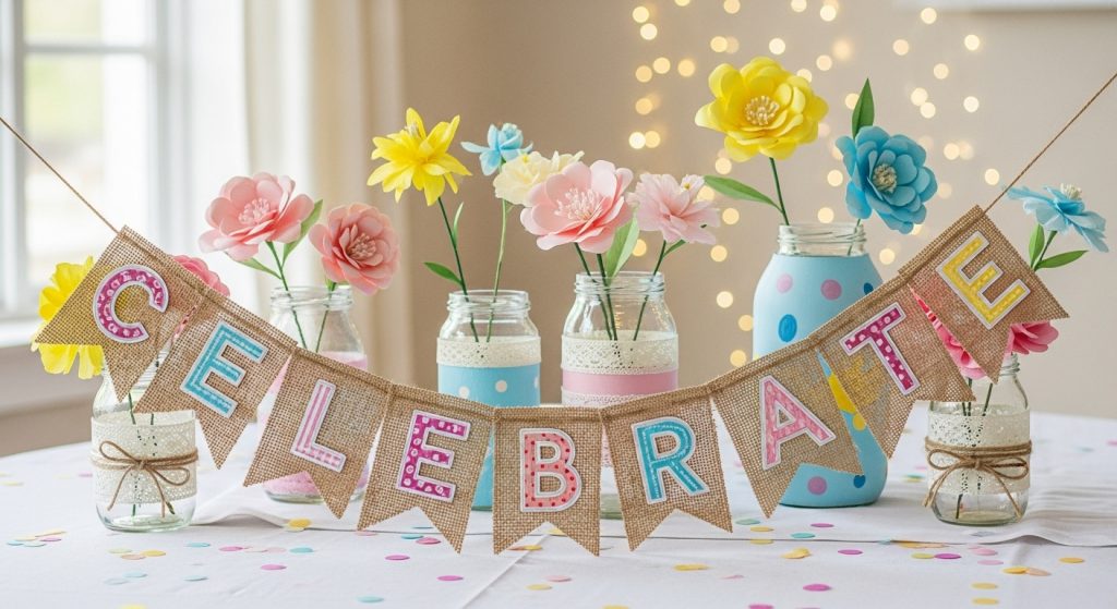 DIY elements used as creative party decor.