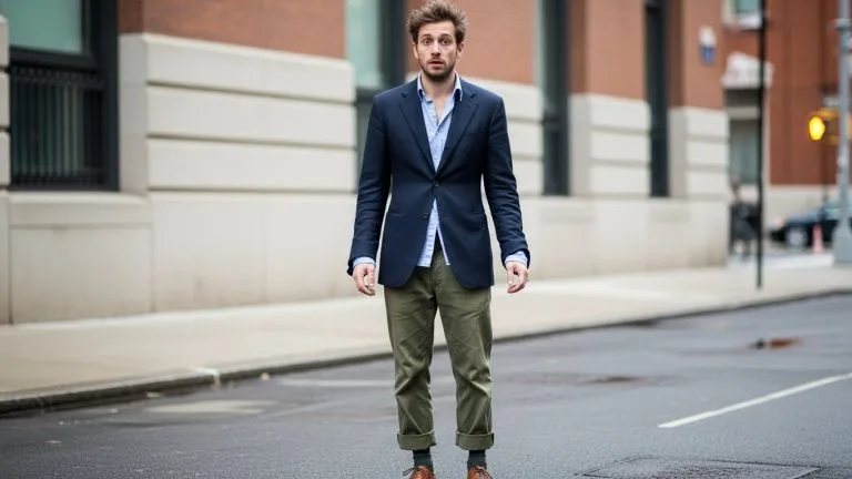 Common men’s fashion mistakes including poor fit, mismatched colors, and worn-out shoes.
