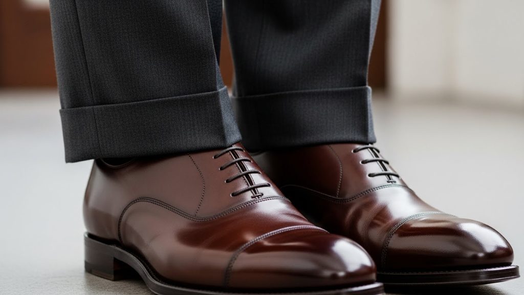 Leather shoes as a classic men’s fashion staple