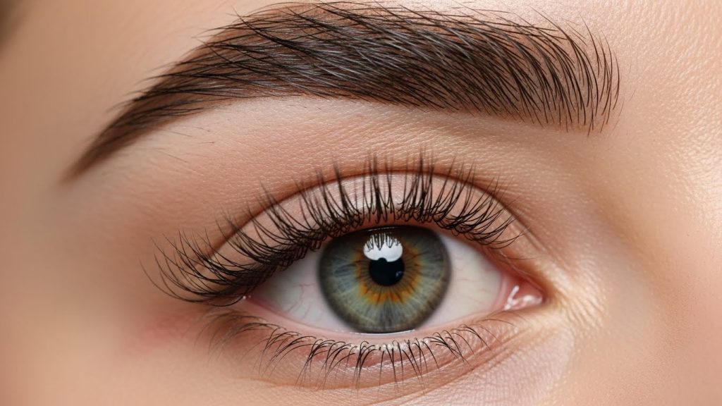 Soft brows and lashes for traditional celebration makeup