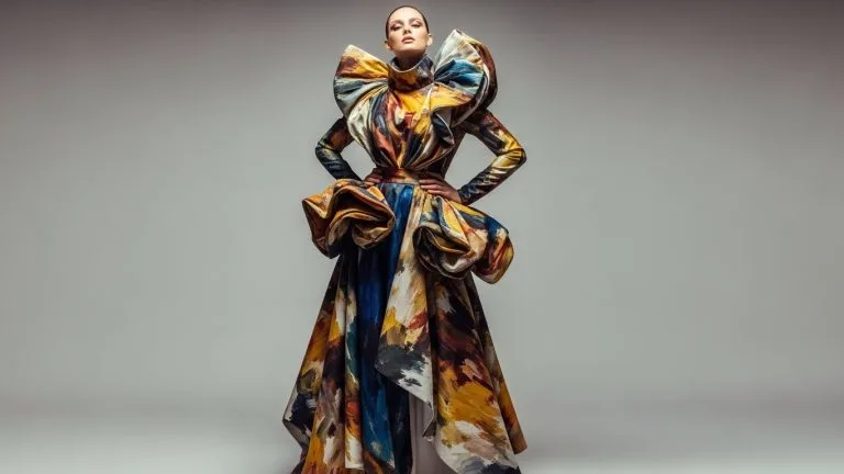 Clothing as a canvas showcasing the artistic evolution of fashion through creative design