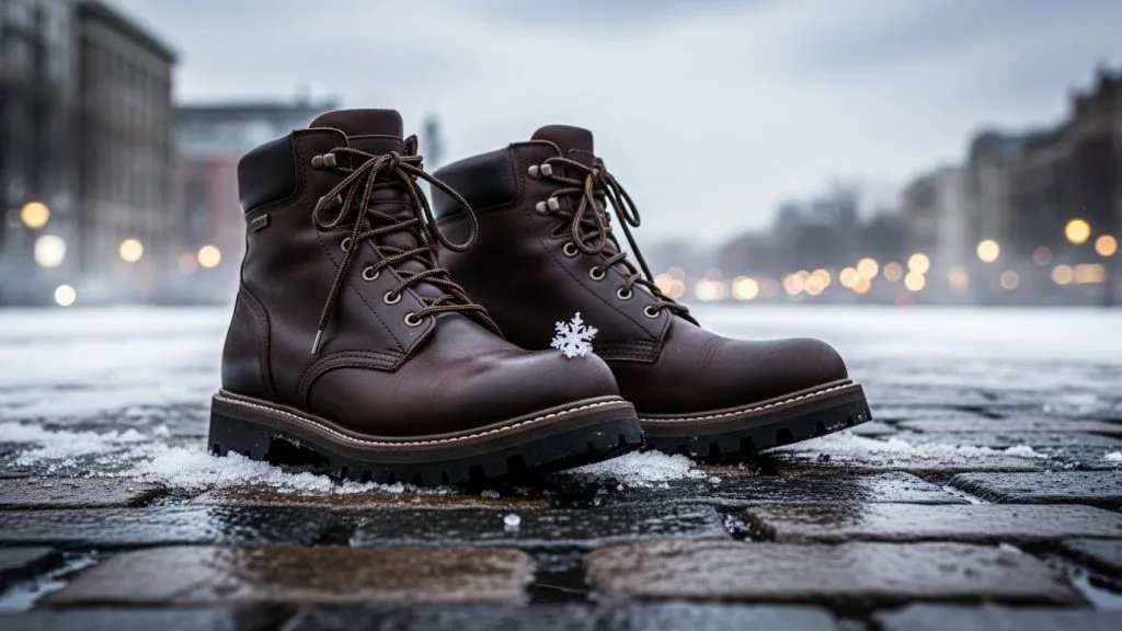 Durable winter boots suitable for European cold weather walking