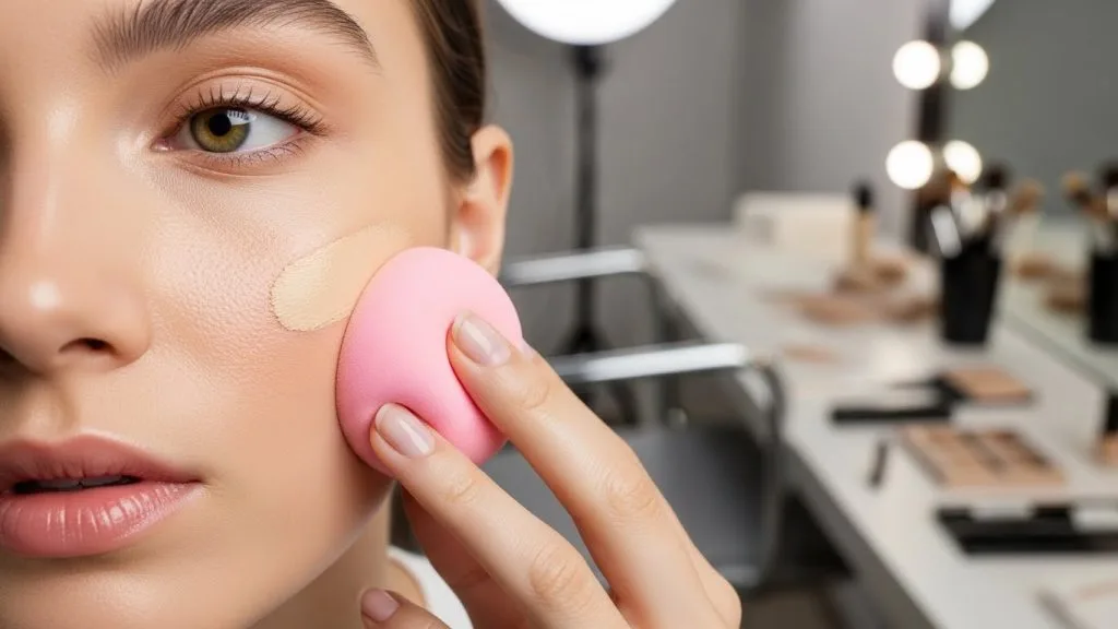 Light coverage base makeup for a fresh and natural party look