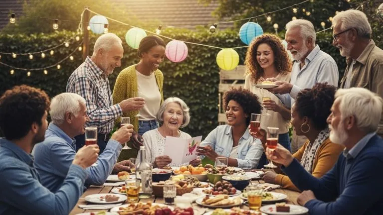The power of celebration showing people sharing joyful moments during a meaningful life event