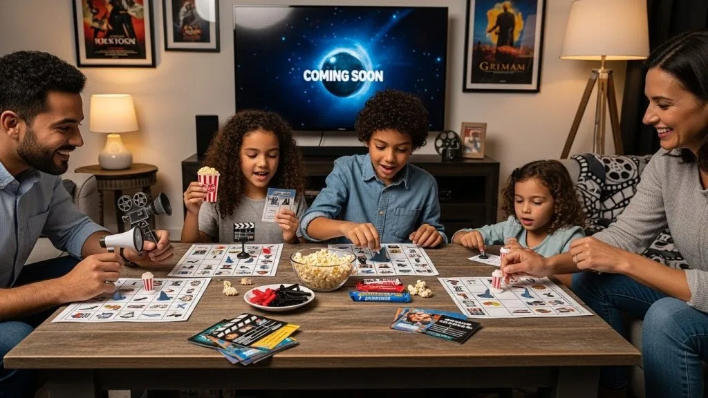 “Fun interactive games for indoor movie night.”