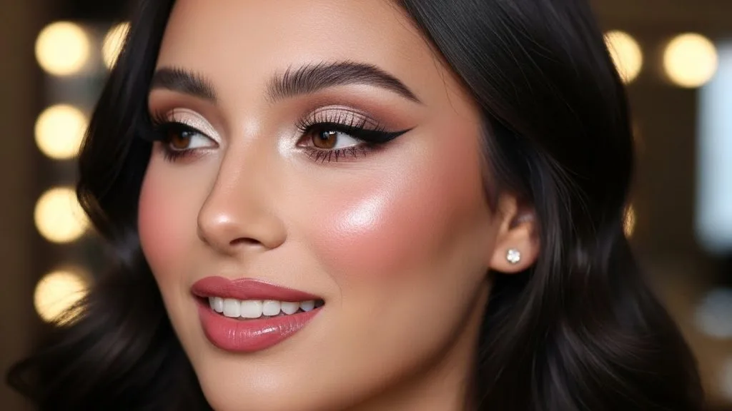 Celebration Glow Guide. Beauty Tips That Make You Glow All Day 3 Natural celebration makeup look with radiant skin and soft glow finish