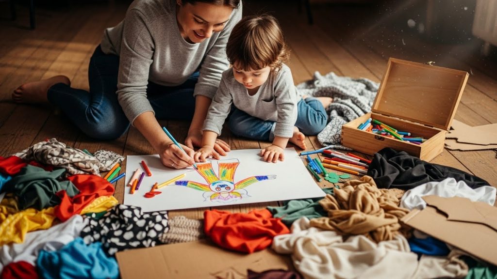 Planning simple homemade kids costume with everyday household items