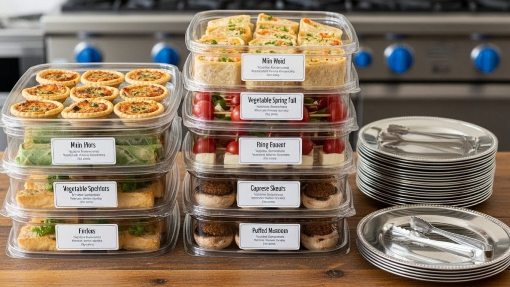 Make ahead vegetarian New Year appetizers for stress-free hosting