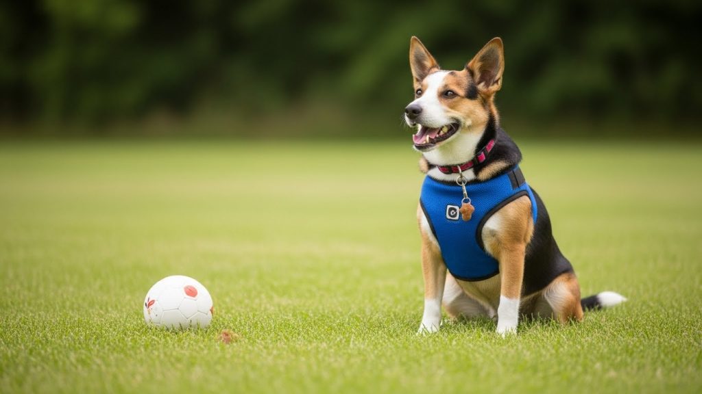 “Dog receiving treat reward during positive reinforcement training session”