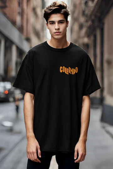 oversized t-shirt for men in black