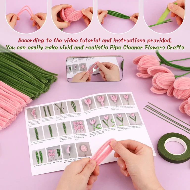 Creative Pipe Cleaner Flowers Tutorial for Beginners and Craft Lovers