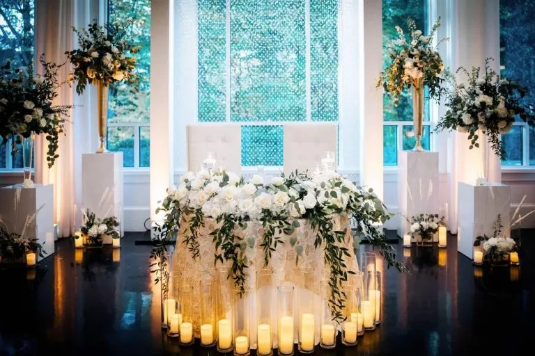 Wedding Sweetheart Table Decor