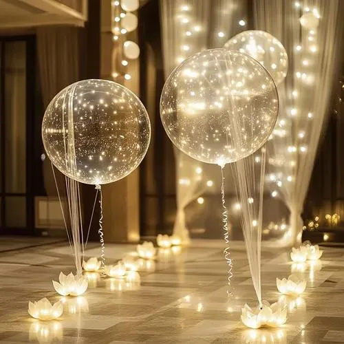 LED balloons have become one of the biggest party decoration trends.