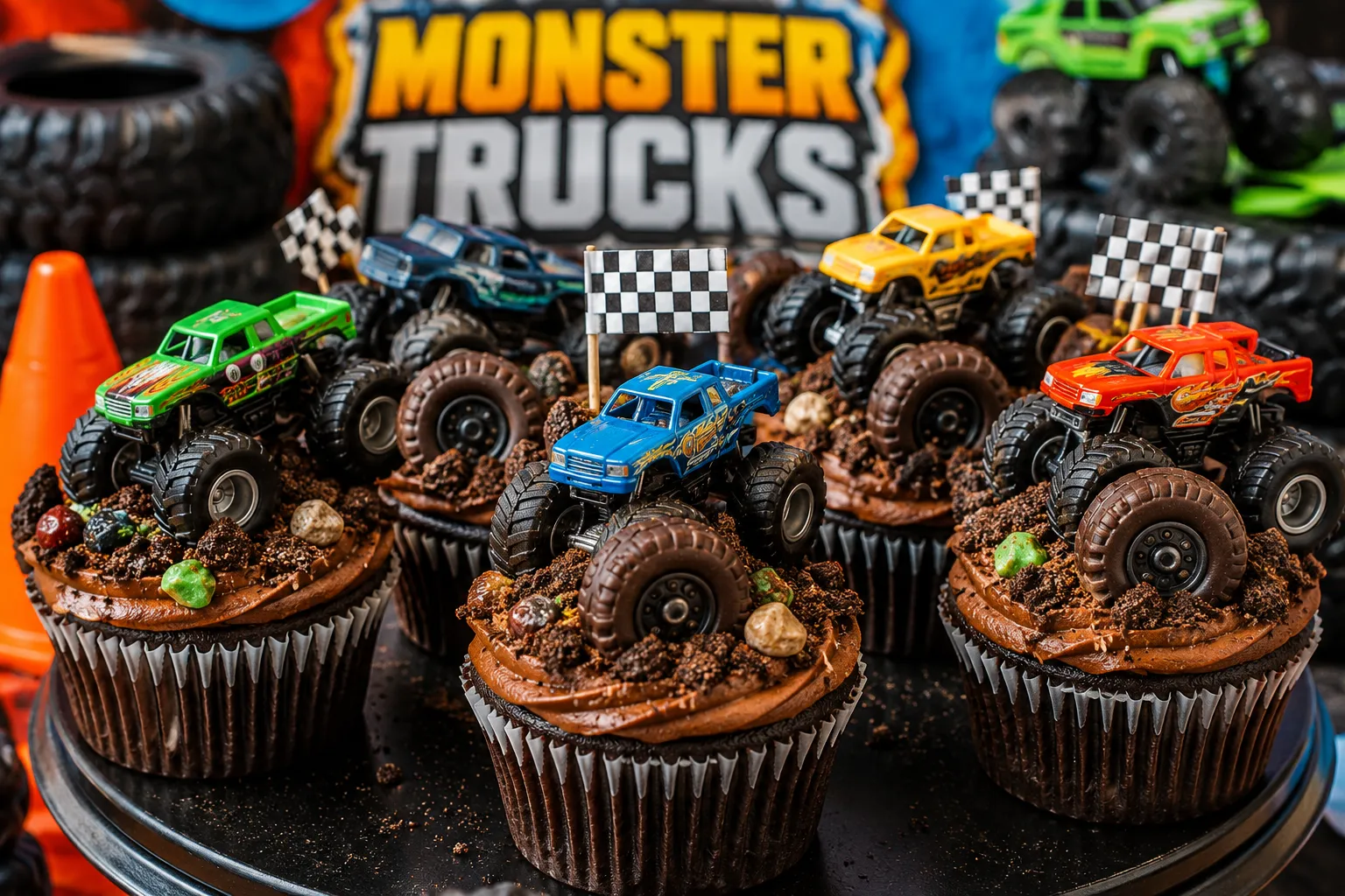 Monster Truck Cupcakes