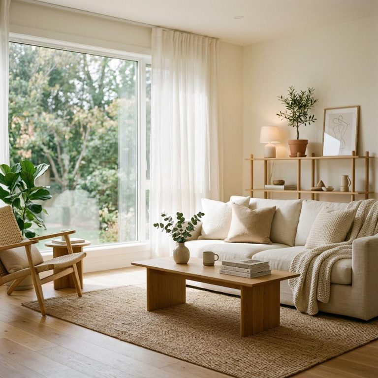 Warm Minimalist Decor. Simple Living with Lasting Comfort
