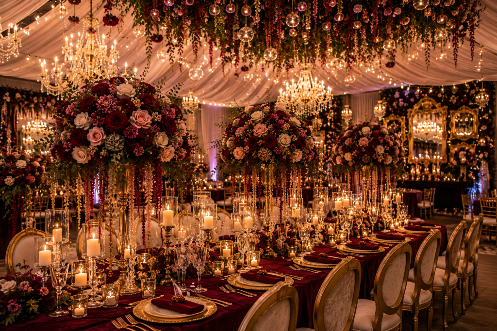 Romantic Maximalist Wedding Decor Ideas for a Bold, Luxurious, and Unforgettable Celebration 8 c8399f6c 3f2a 4d45 820b 746c766a94a3