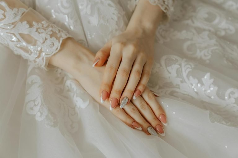 Adding pink and blue transforms the traditional look into something more creative while keeping its elegant foundation.