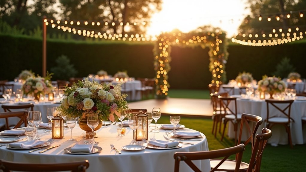 budget friendly luxe backyard weddings