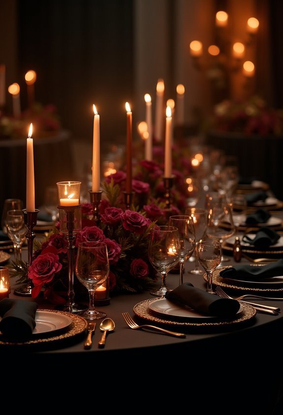 candlelight creates cinematic glow
