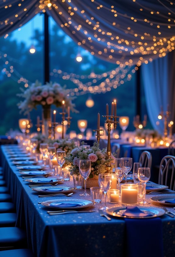 celestial elegant night reception
