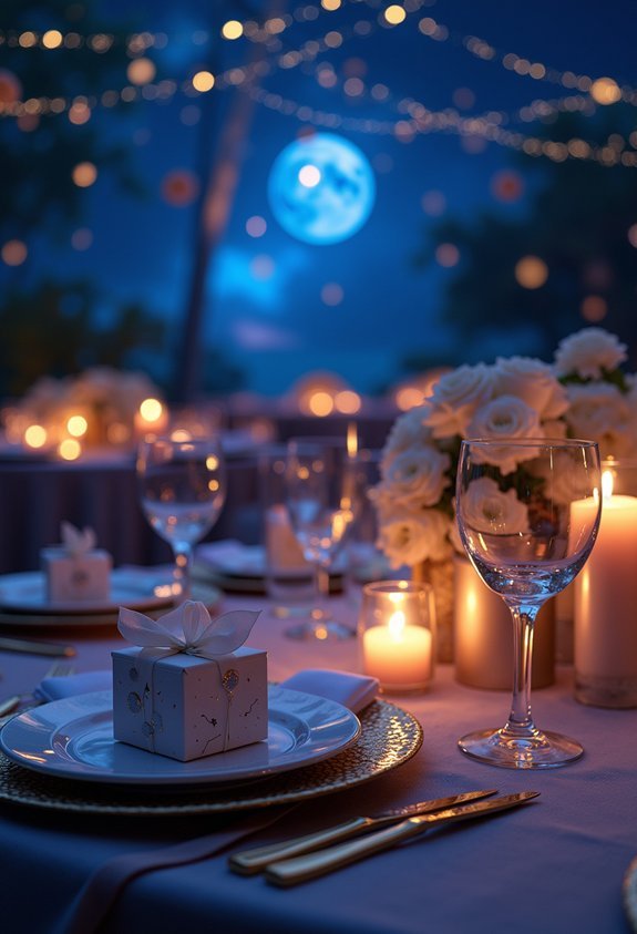 celestial moon phase wedding favors