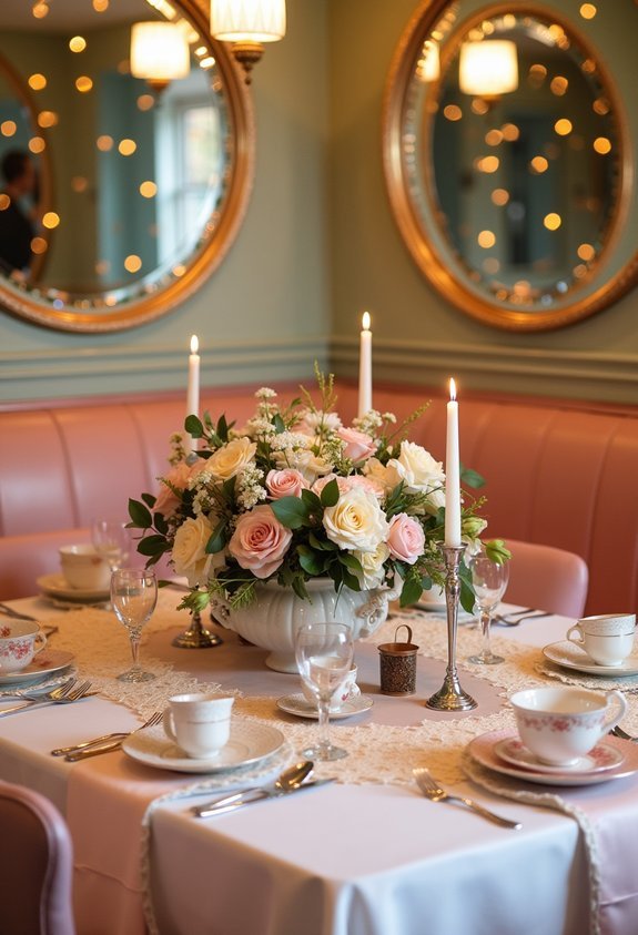19 Gorgeous Vintage Wedding Reception Themes That Look Like a Fairytale 11 chrome cherry jukebox nostalgia