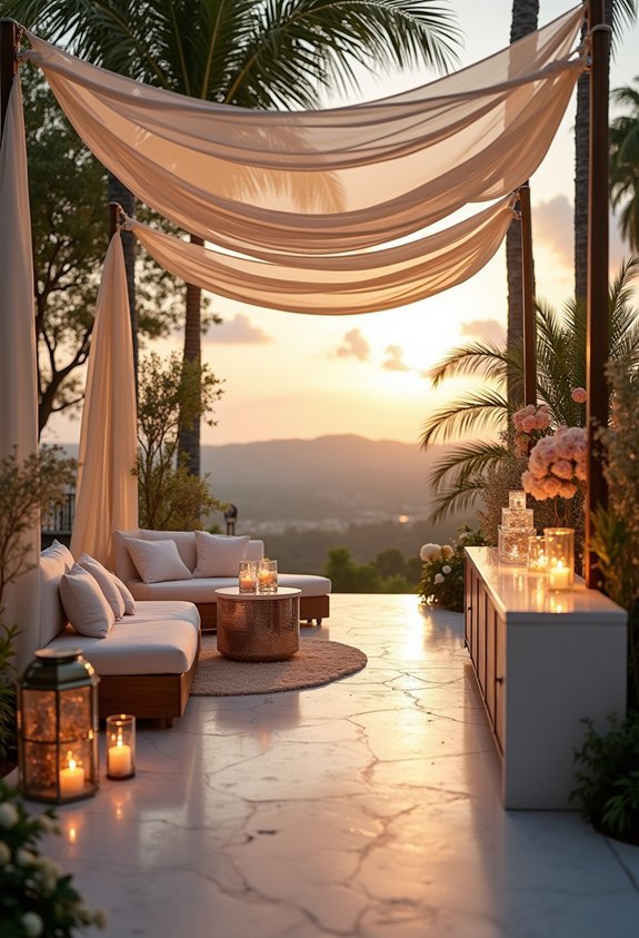 cool cozy reception lounge