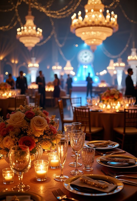 coordinated midnight wedding countdown