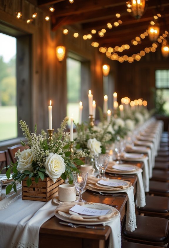 19 Gorgeous Vintage Wedding Reception Themes That Look Like a Fairytale 5 countryside rustic reception ambience