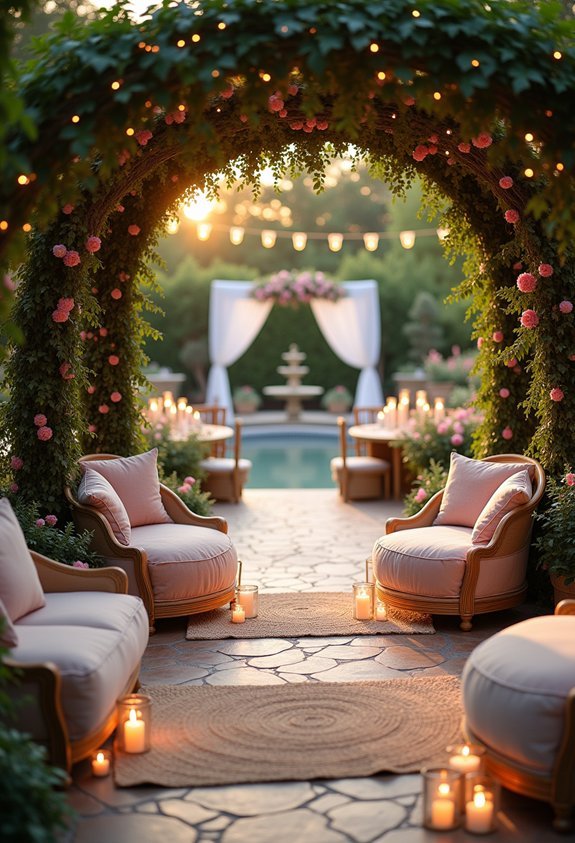 cozy garden lounge nooks